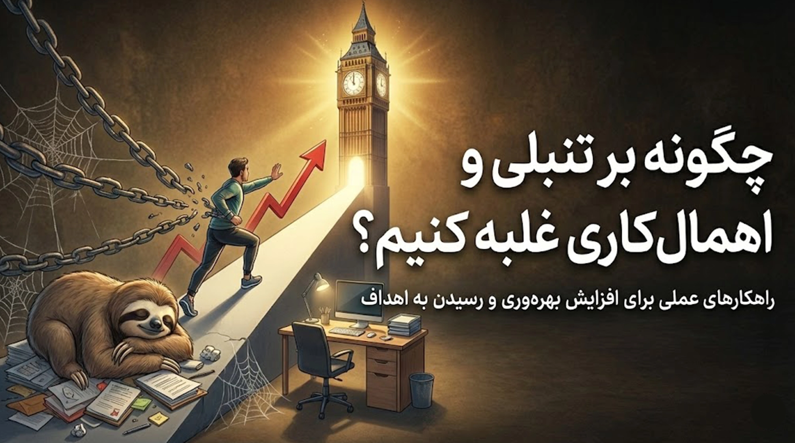 چگونه بر تنبلی و اهمال‌کاری غلبه کنیم؟