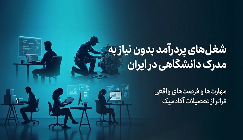 شغل های پردرآمد بدون مدرک تحصیلی