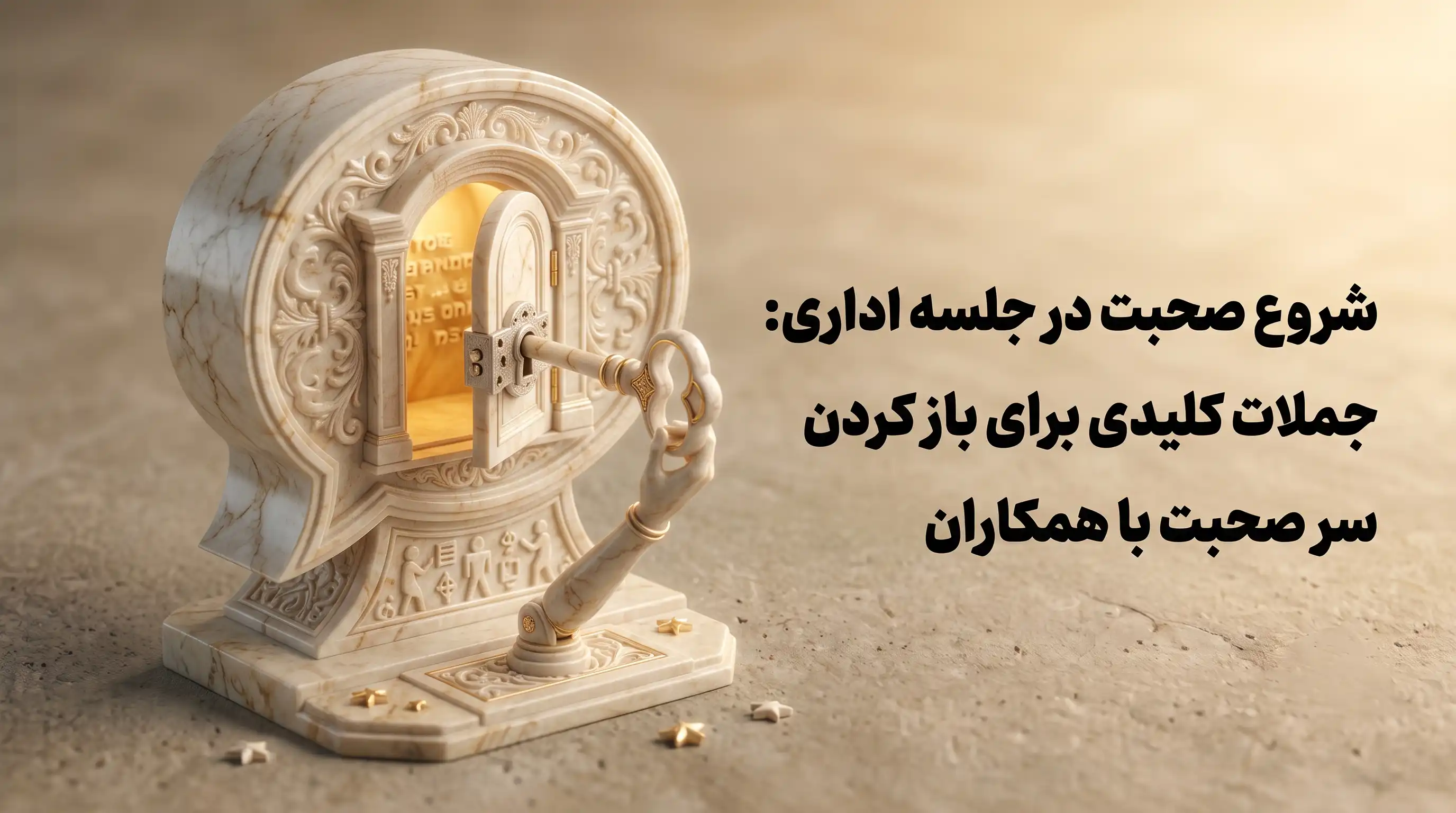 شروع صحبت در جلسه اداری